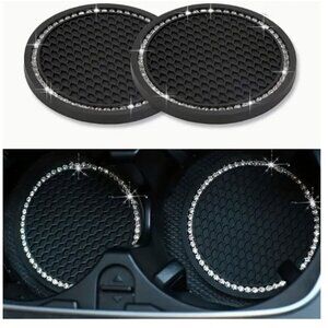 Car Coaster set 2 piece for car drink holders - Non-slip Cup Pad